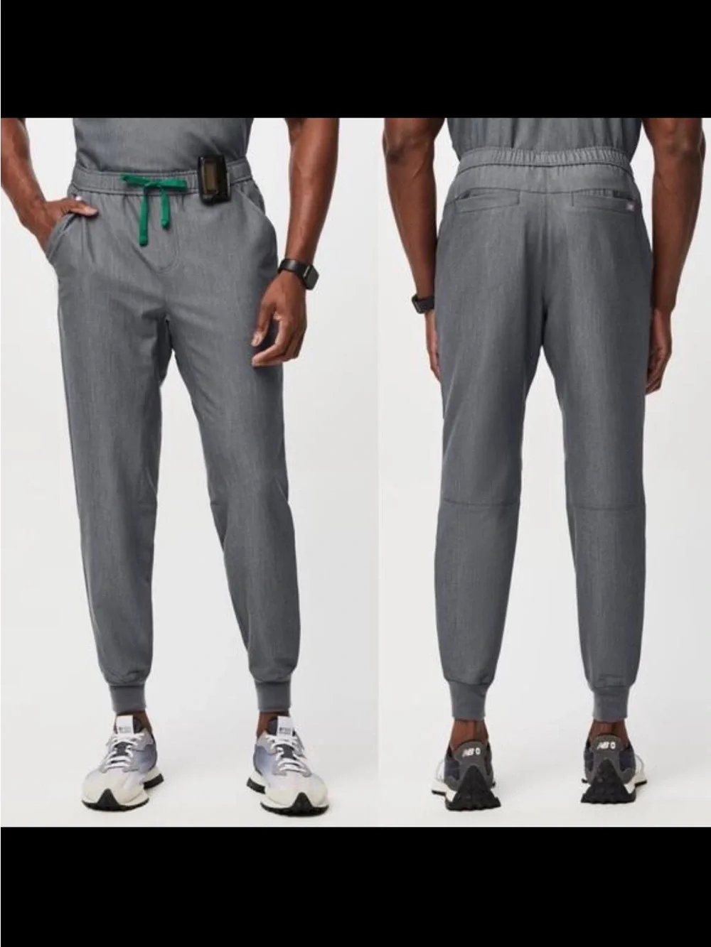 NWT FIGS Men’s Tansen Jogger 2.0 Tall Scrub Pants Graphite Small